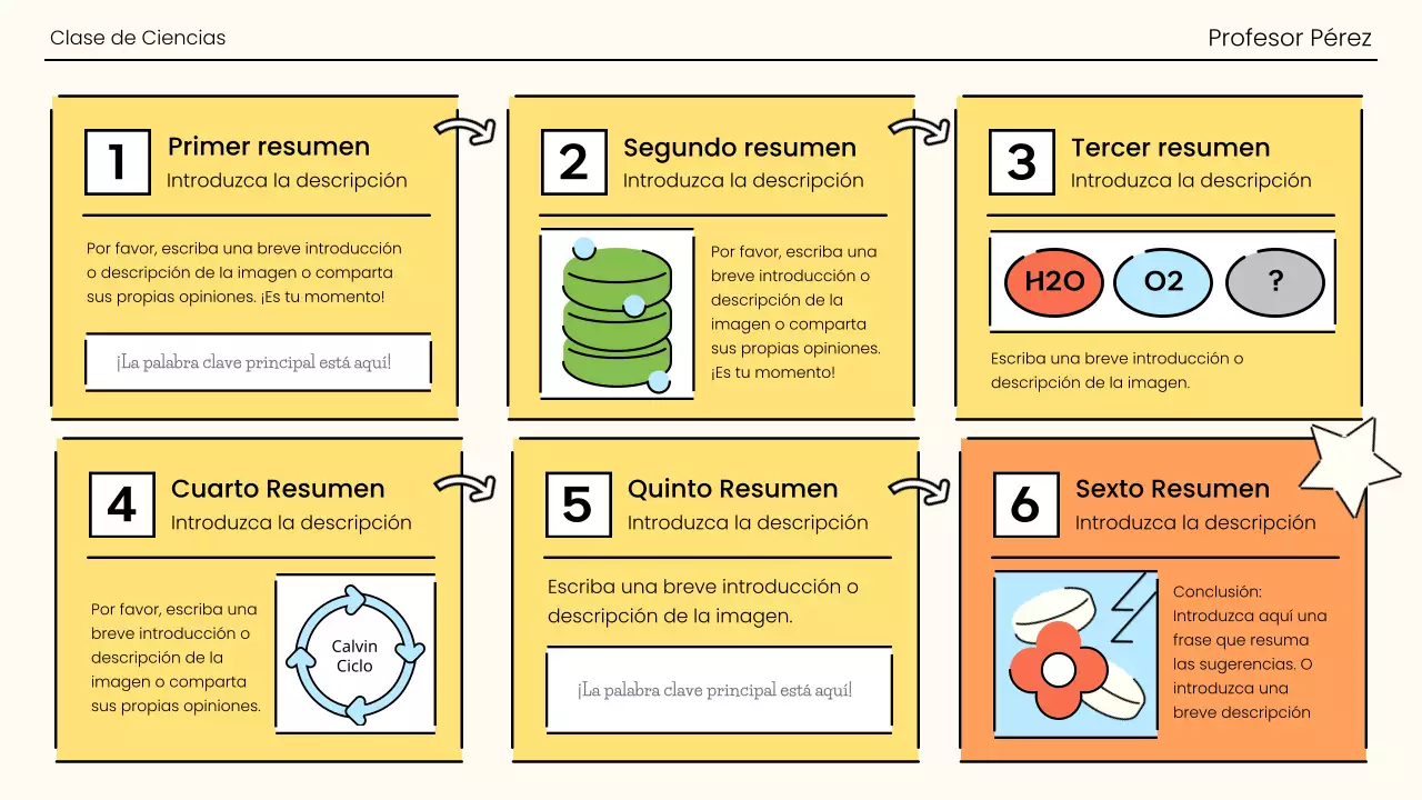 Fotosíntesis en un estallido de naranja y verde