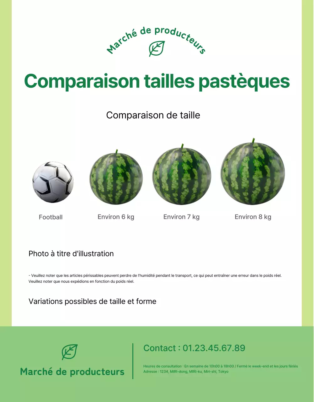 Promouvoir des fruits frais simples dans des couleurs vertes et chartreuses