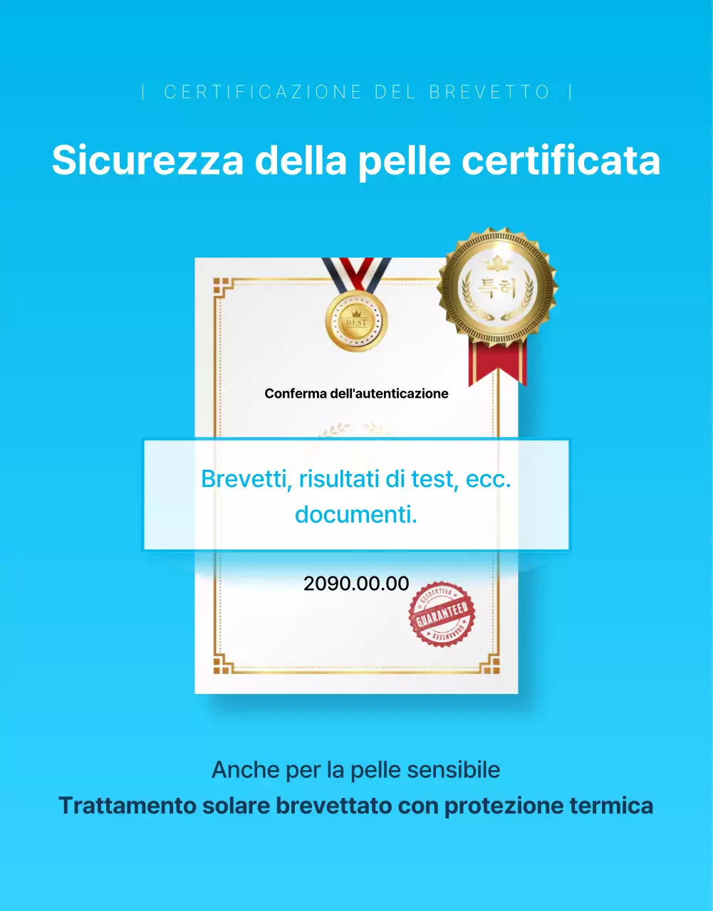 Promuovete le creme solari stagionali estive nelle tonalità menta e azzurro di tendenza