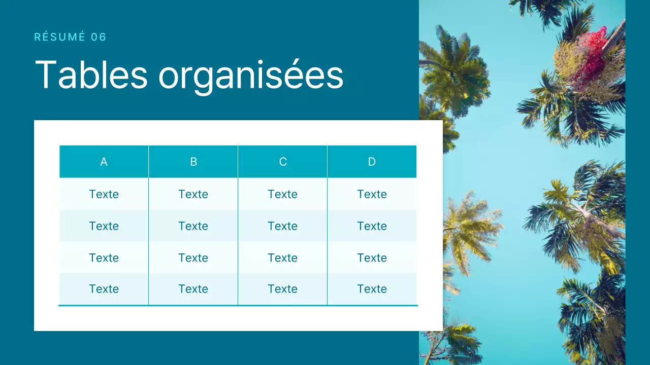 Présentation simple d'un arrière-plan d'été en menthe et blanc