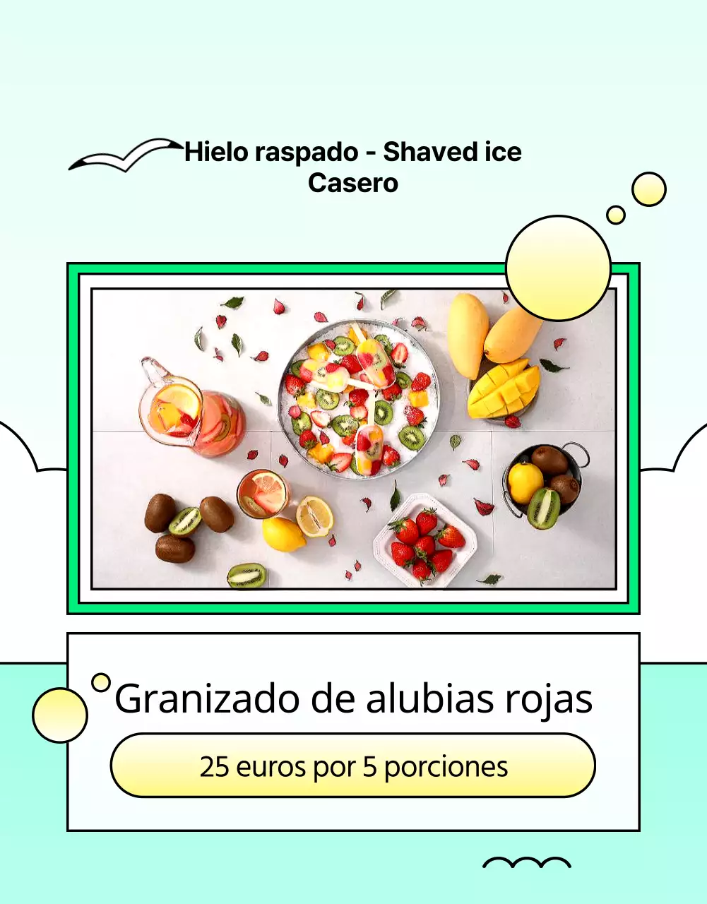 Promueve un verano tropical en azul claro y rosa