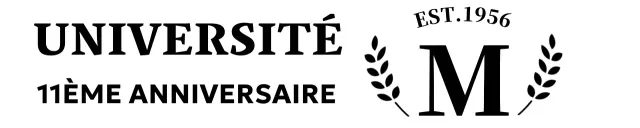 Concept simple de souvenir d'université avec logo en forme de laurier