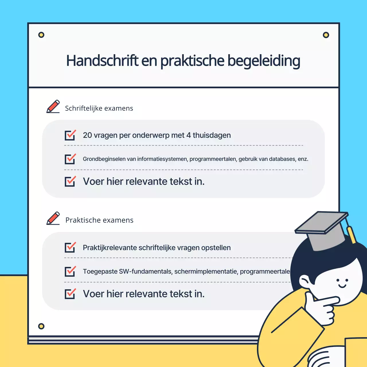 Over de gele en lichtblauwe certificering