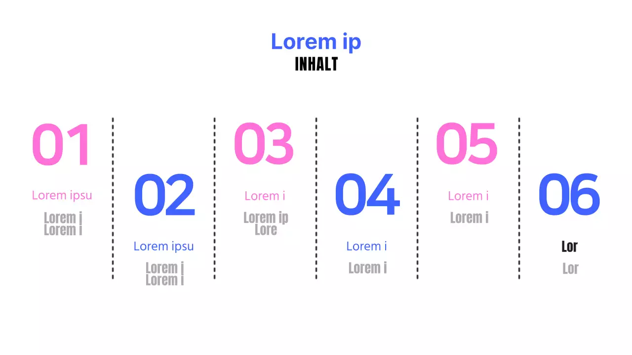 Ein einfacher Projektauftrag für die Webentwicklung in Blau und Rosa