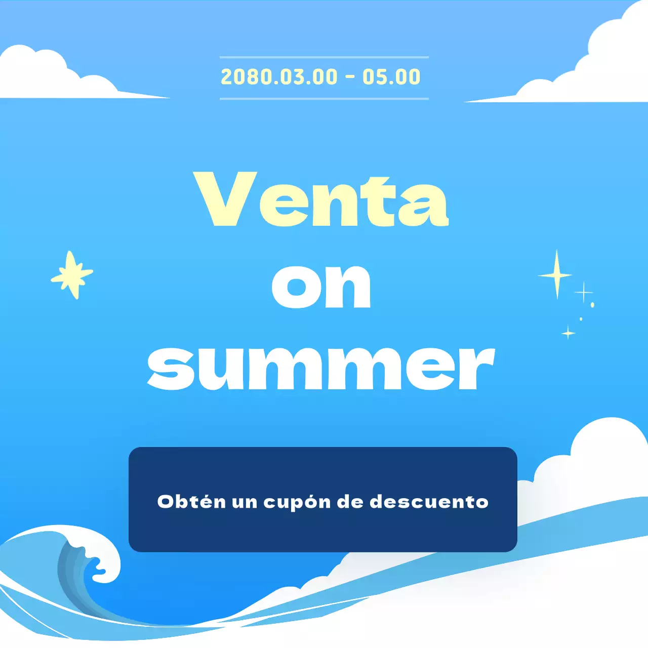 Promocione sus eventos de verano en azul