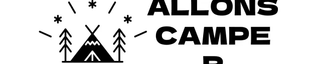 Camping lumineux et joyeux avec illustrations de camp