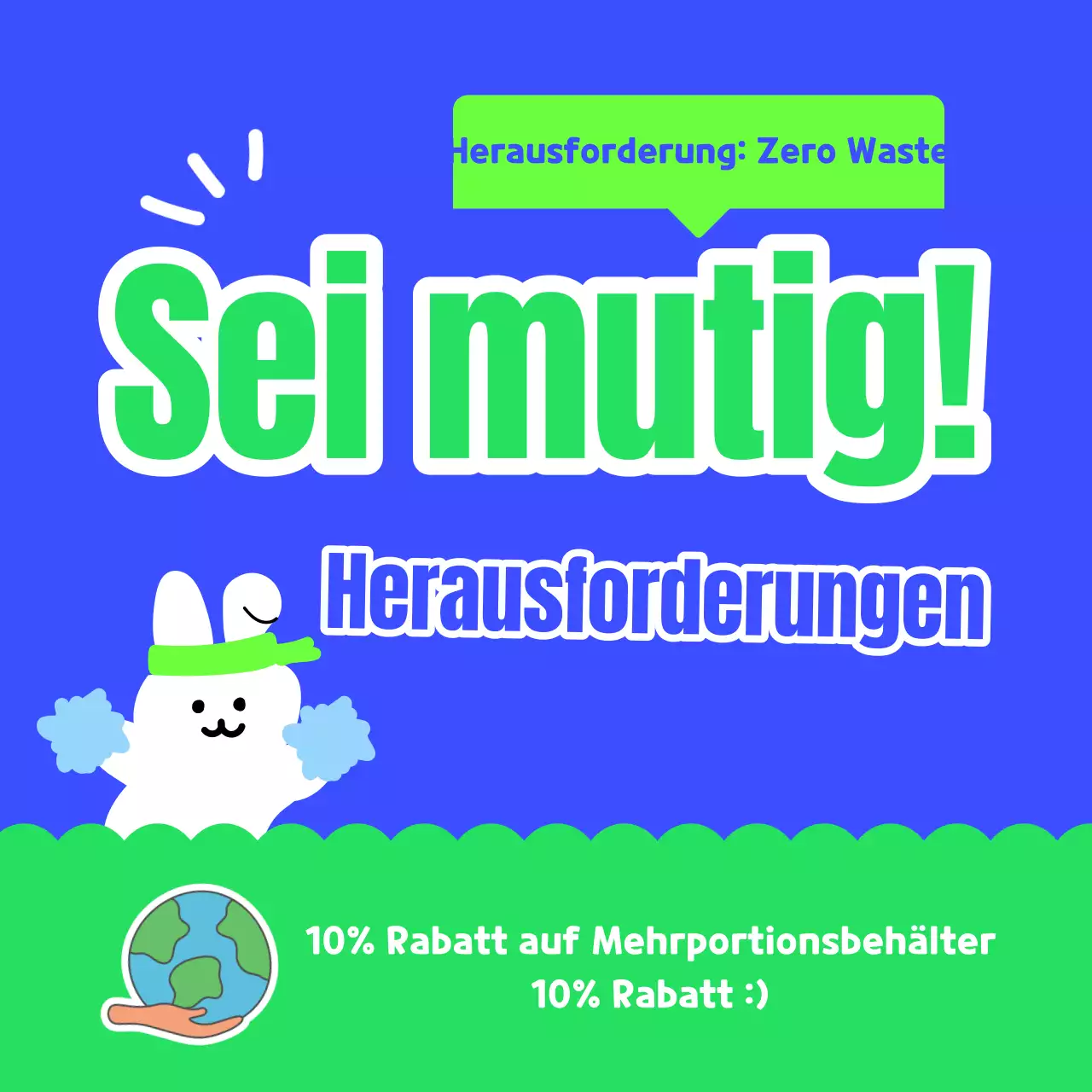 Förderung des Tages der blauen Umwelt