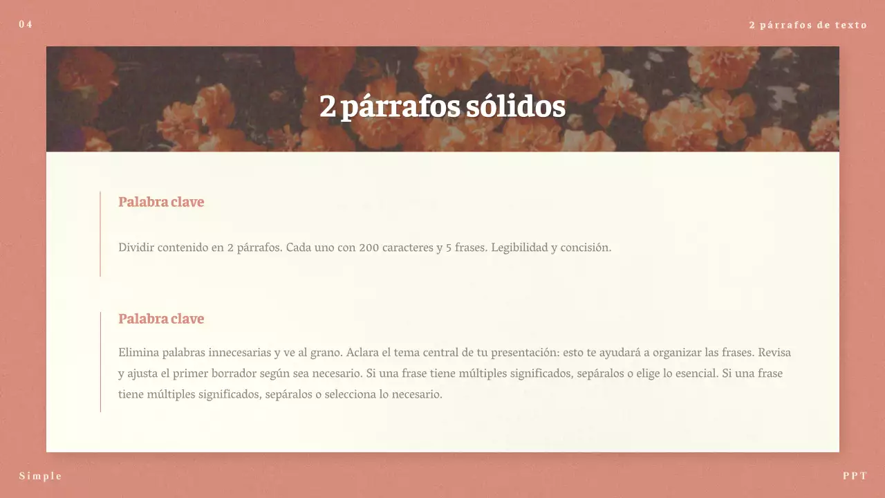 Propuestas minimalistas rosas para puestos largos y cortos