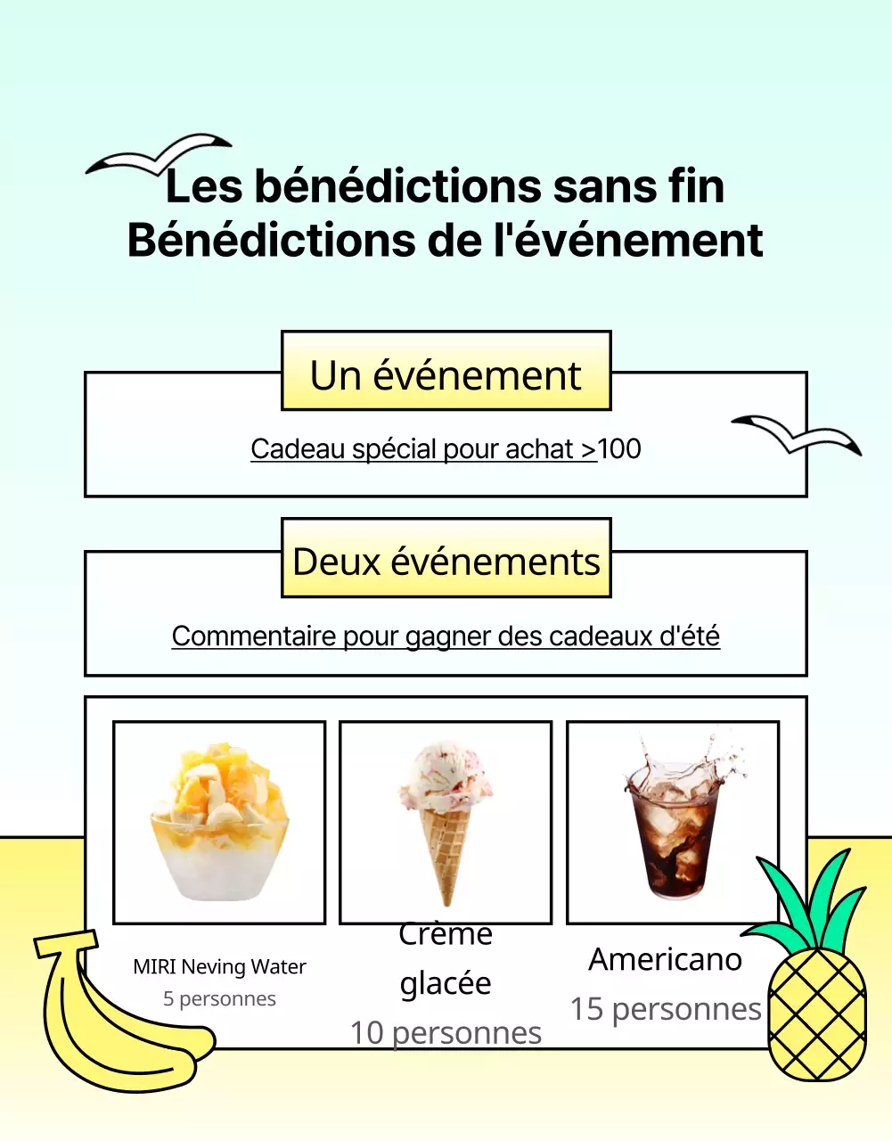 Promouvoir un été tropical en bleu clair et rose