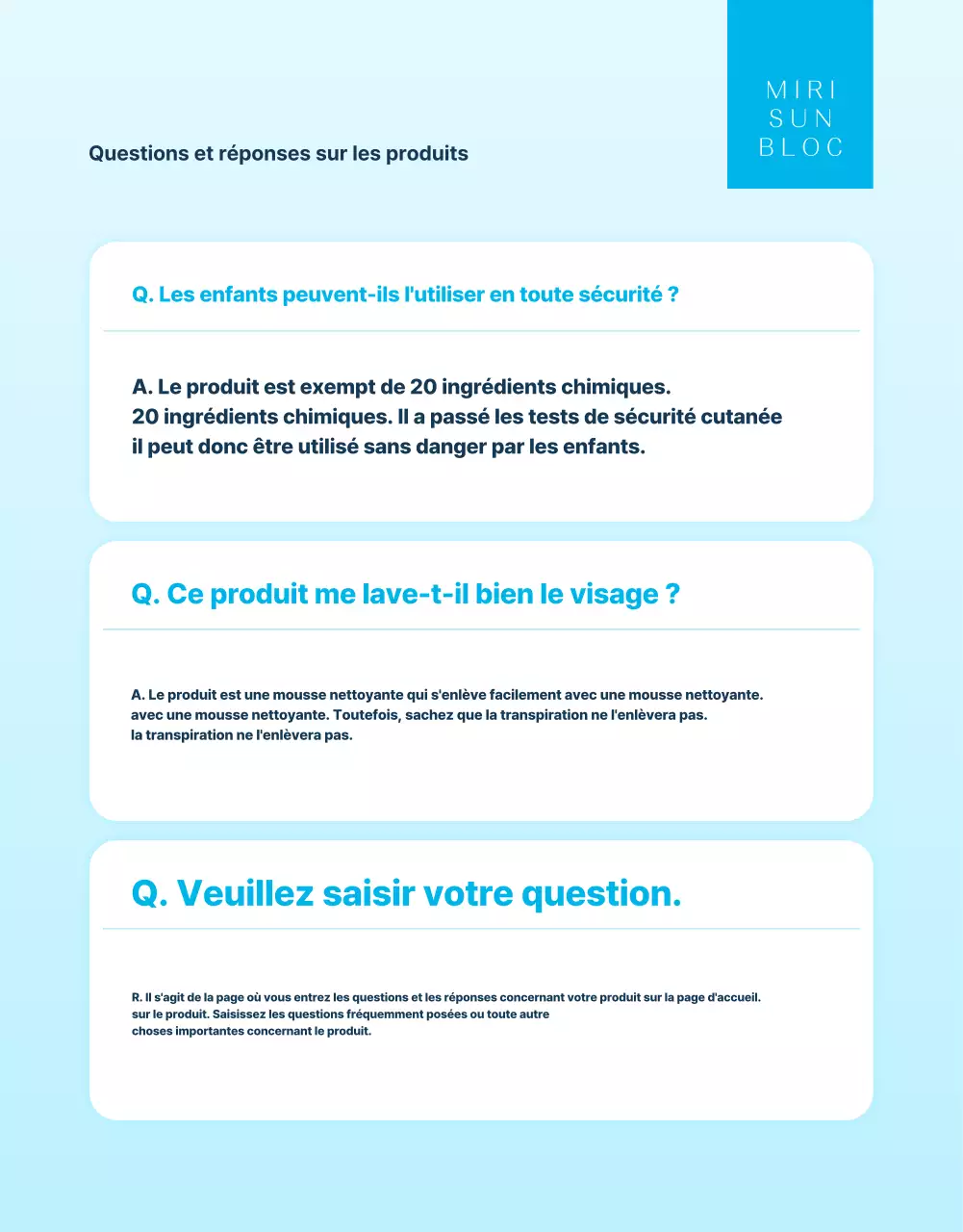 Promouvoir les crèmes solaires saisonnières d'été dans des tons menthe et bleu clair très tendance