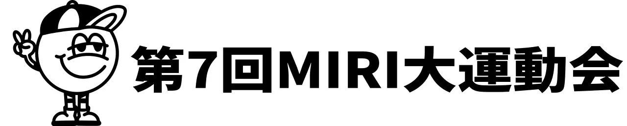 帽子をかぶったキャラクターのかわいい雰囲気の運動会。