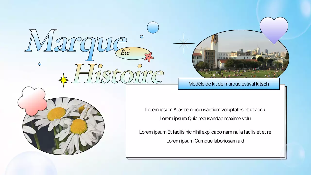 Un slip de marque kitsch en bleu pour l'été