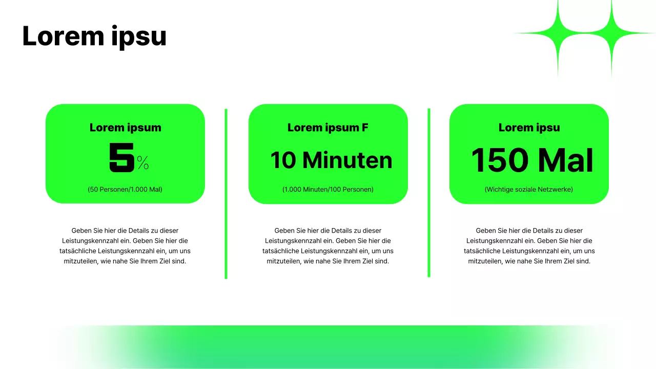 Fluoreszierende, trendige Inhaltserkenntnisse Strategiebericht