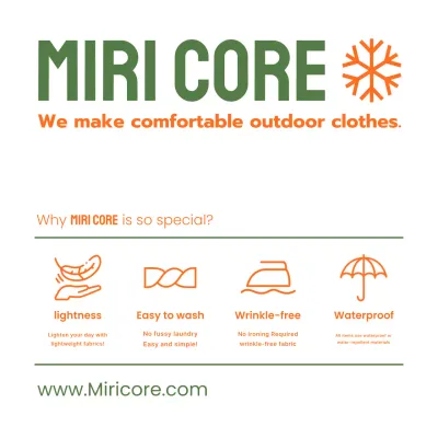 Desain tas paket pakaian luar ruangan