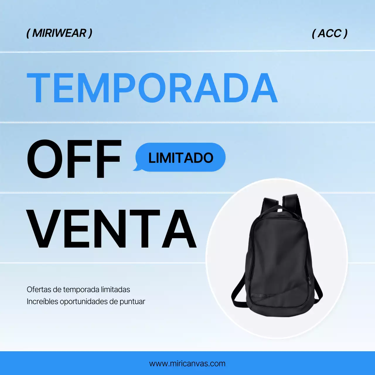 Una funda de moda en azul y blanco