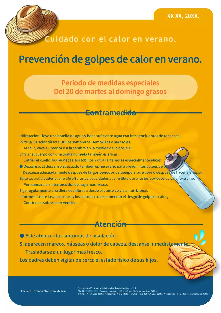 Guía de prevención de los golpes de calor en verano, ¡con énfasis en el calor naranja!