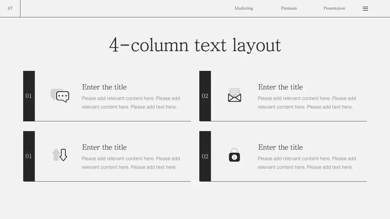 흑백의 모던한 브랜드 소개서