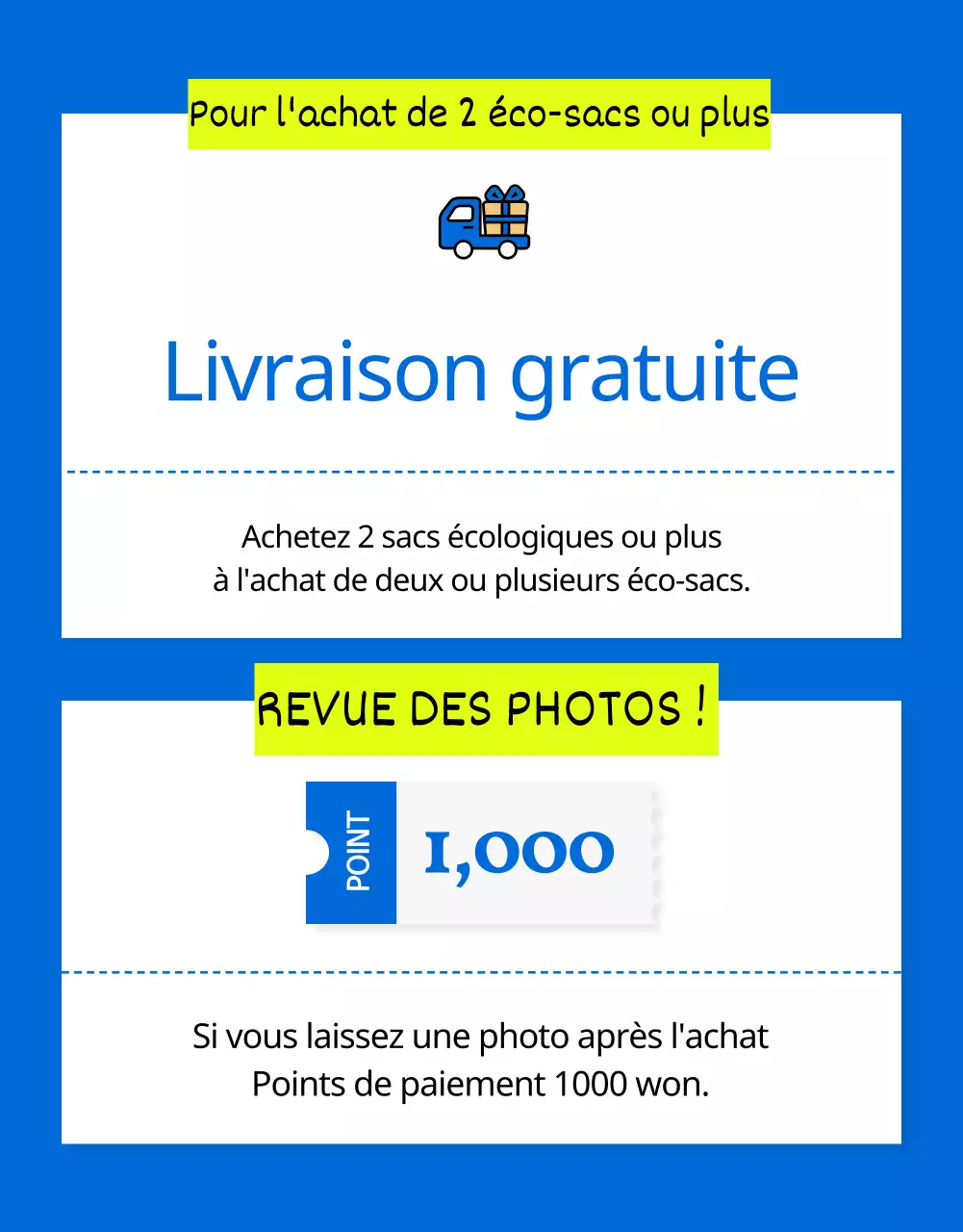 Sac écologique de mode estivale simple en bleu expliqué