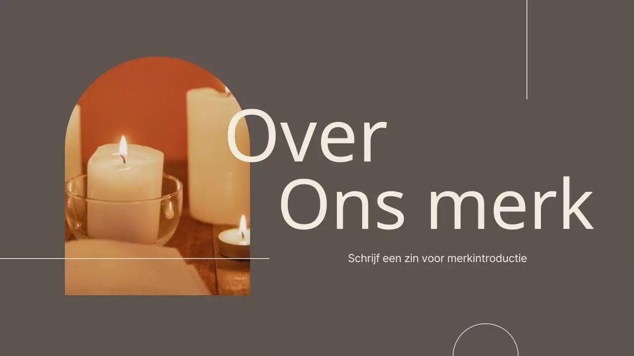 Een luxueus kleinzakelijk merk in bruin en ivoor