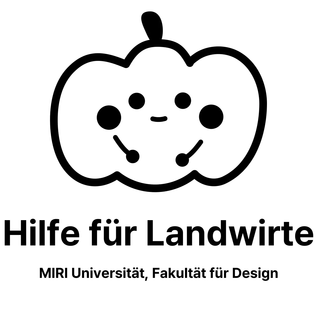 Freiwilligenarbeit auf niedliche Weise mit Kürbis-Illustrationen