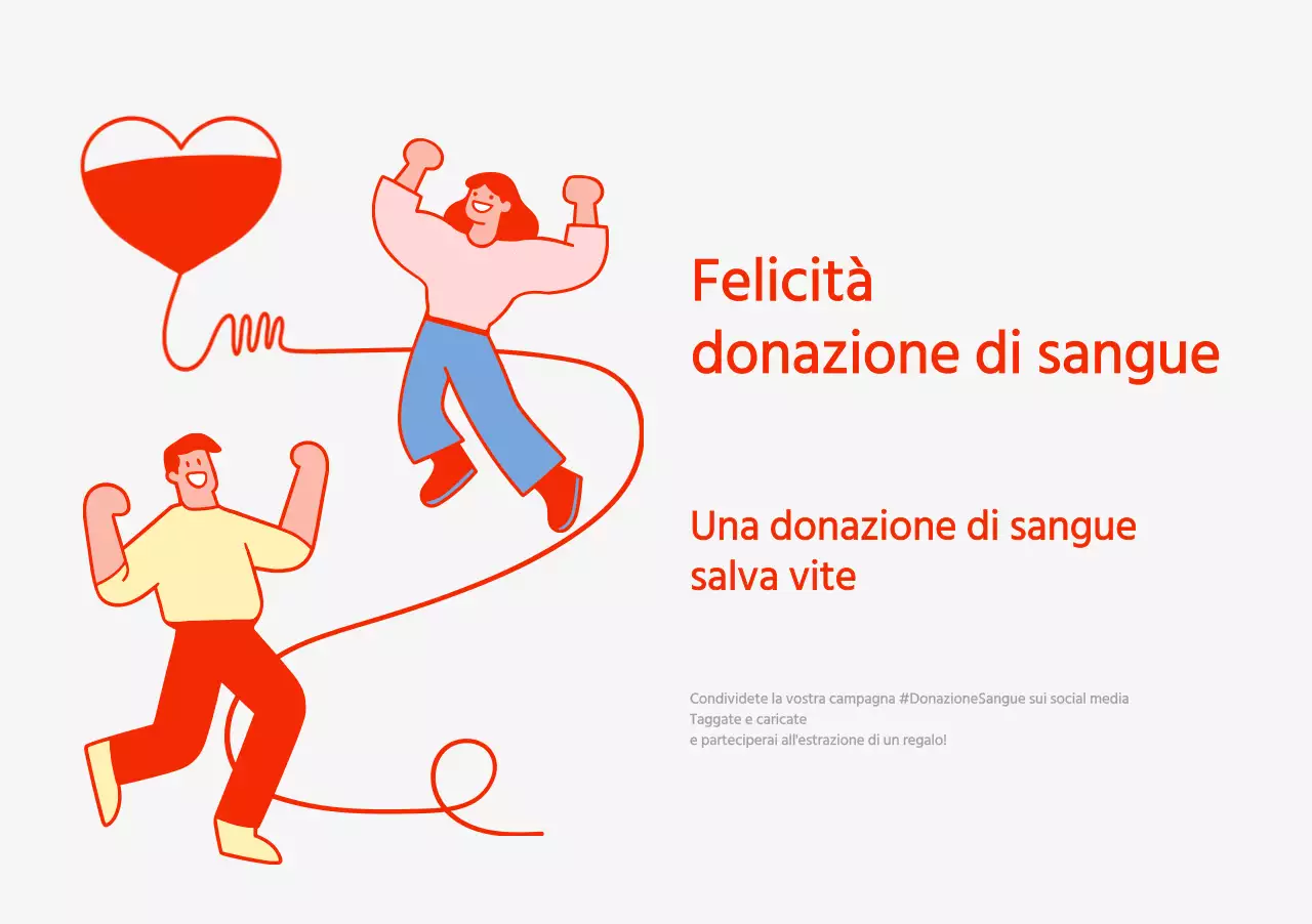 Concetto di illustrazione della donazione di sangue in rosso e grigio