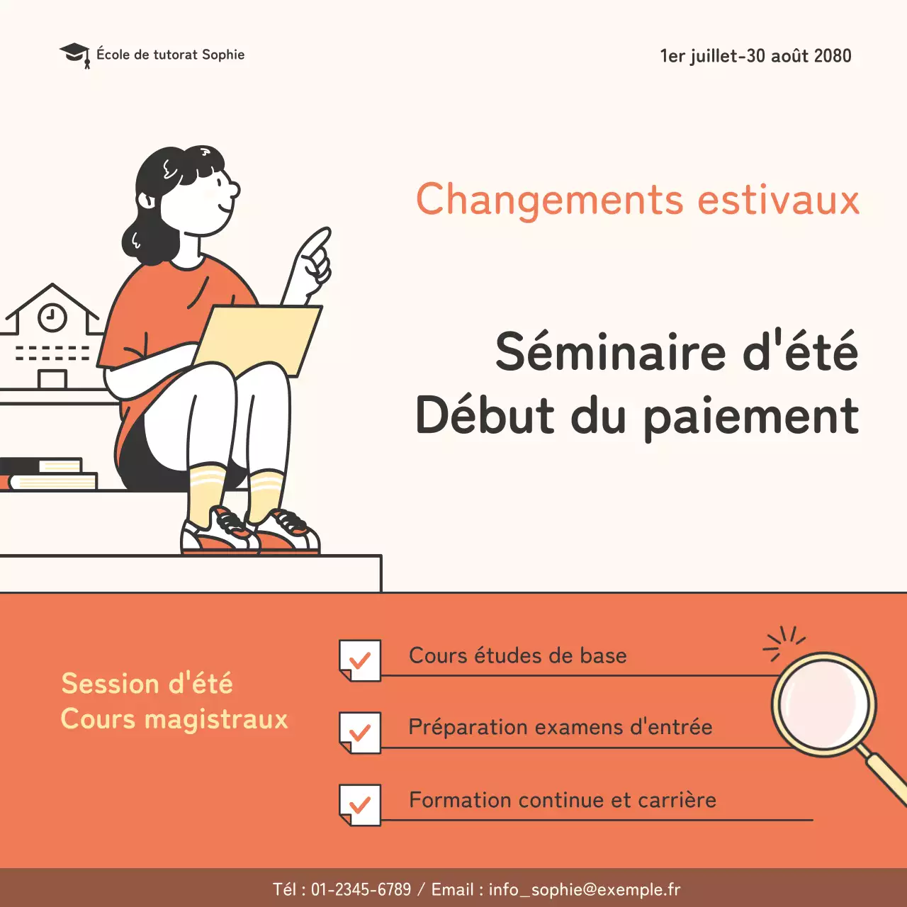 Orange Simple塾 Promouvoir les offres spéciales pour les vacances d'été