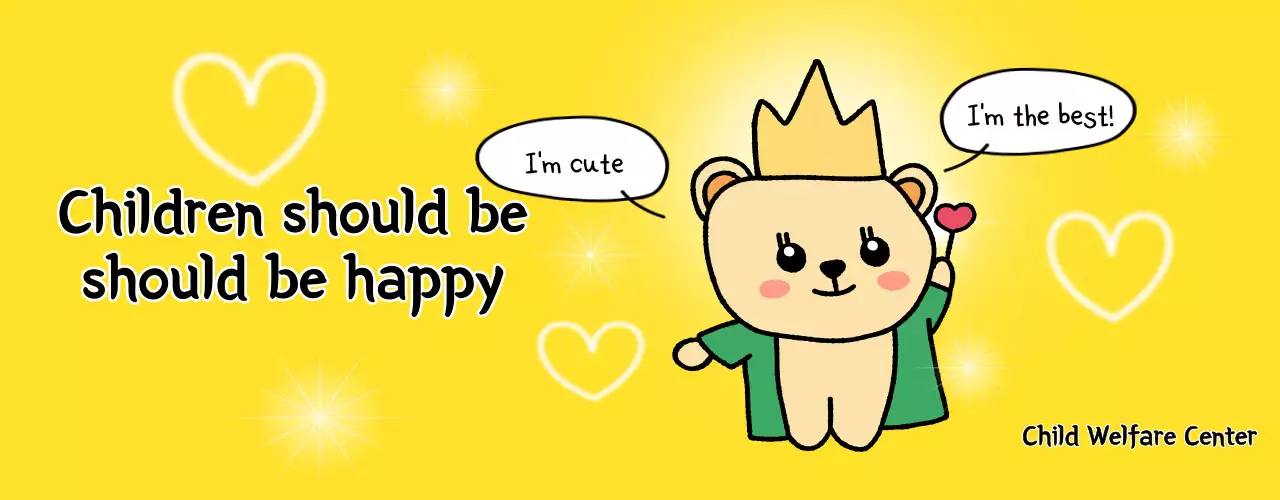 Bright, fun-filled child welfare center with cute characters