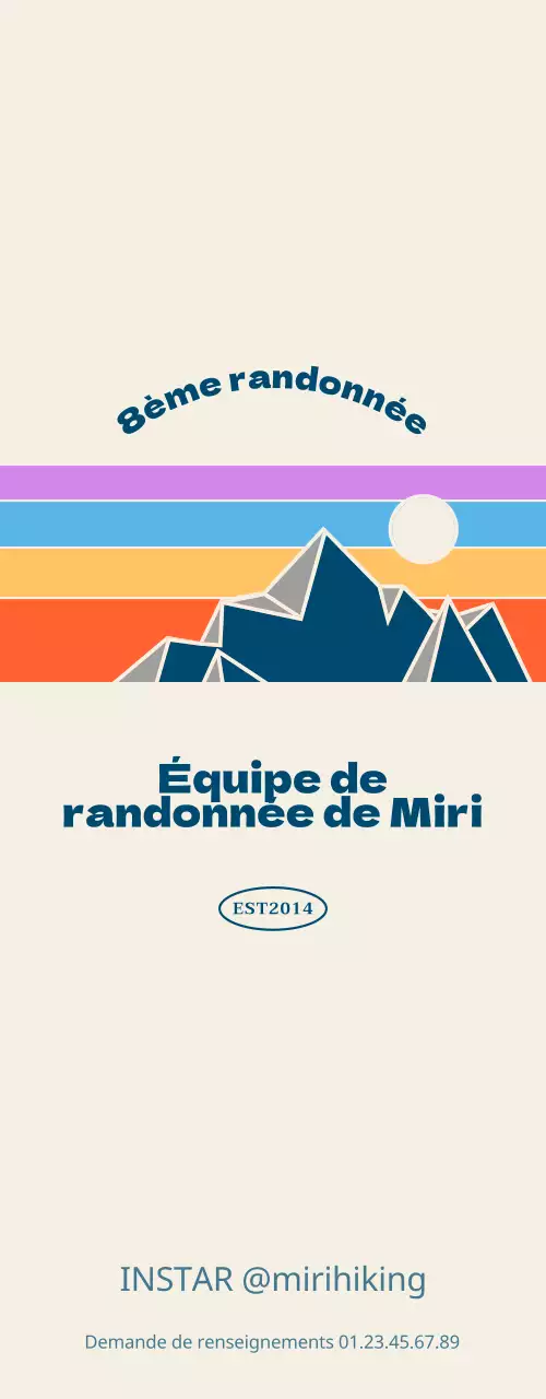 Promouvoir les associations de montagne grâce à des illustrations colorées de montagnes et de paysages