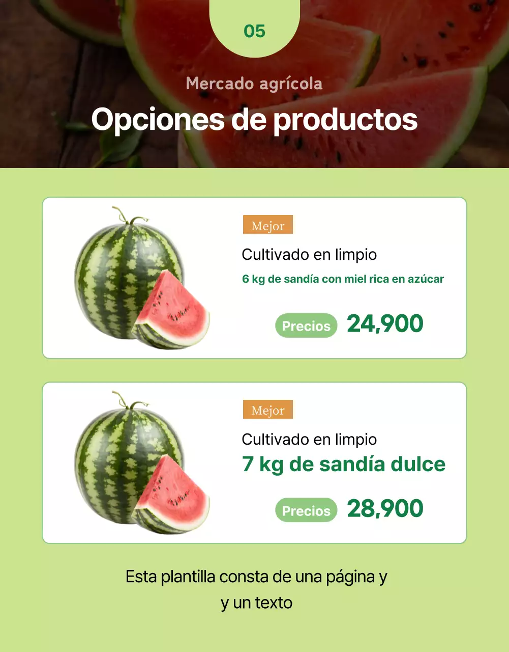 Promover la fruta fresca sencilla en colores verde y chartreuse