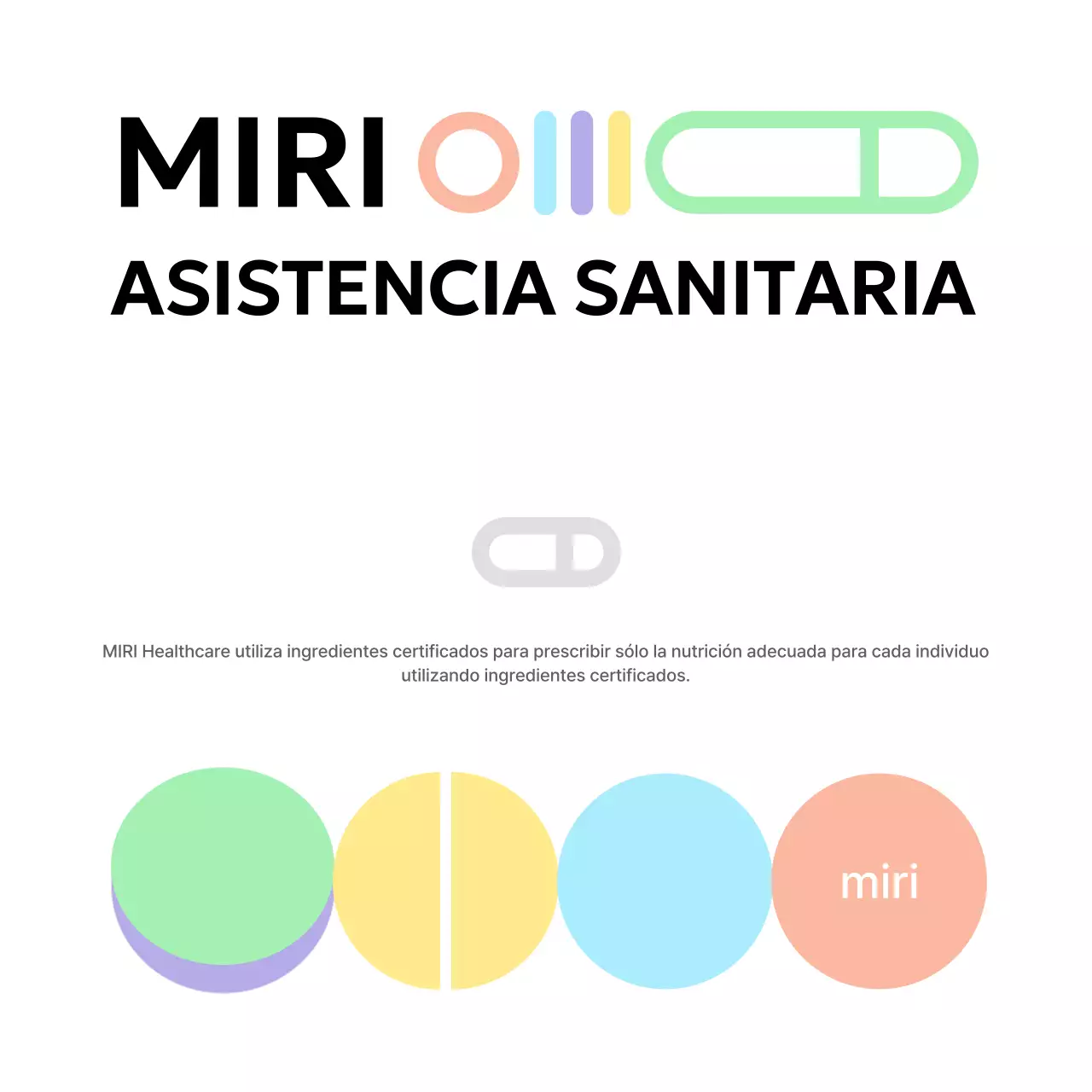 Logotipo de marca nutracéutica con aires saludables