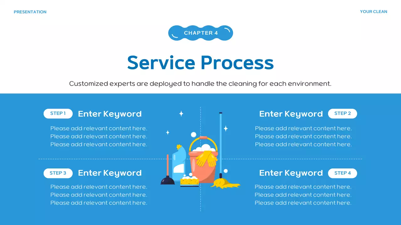 Blue Modern Cleaning Presentation