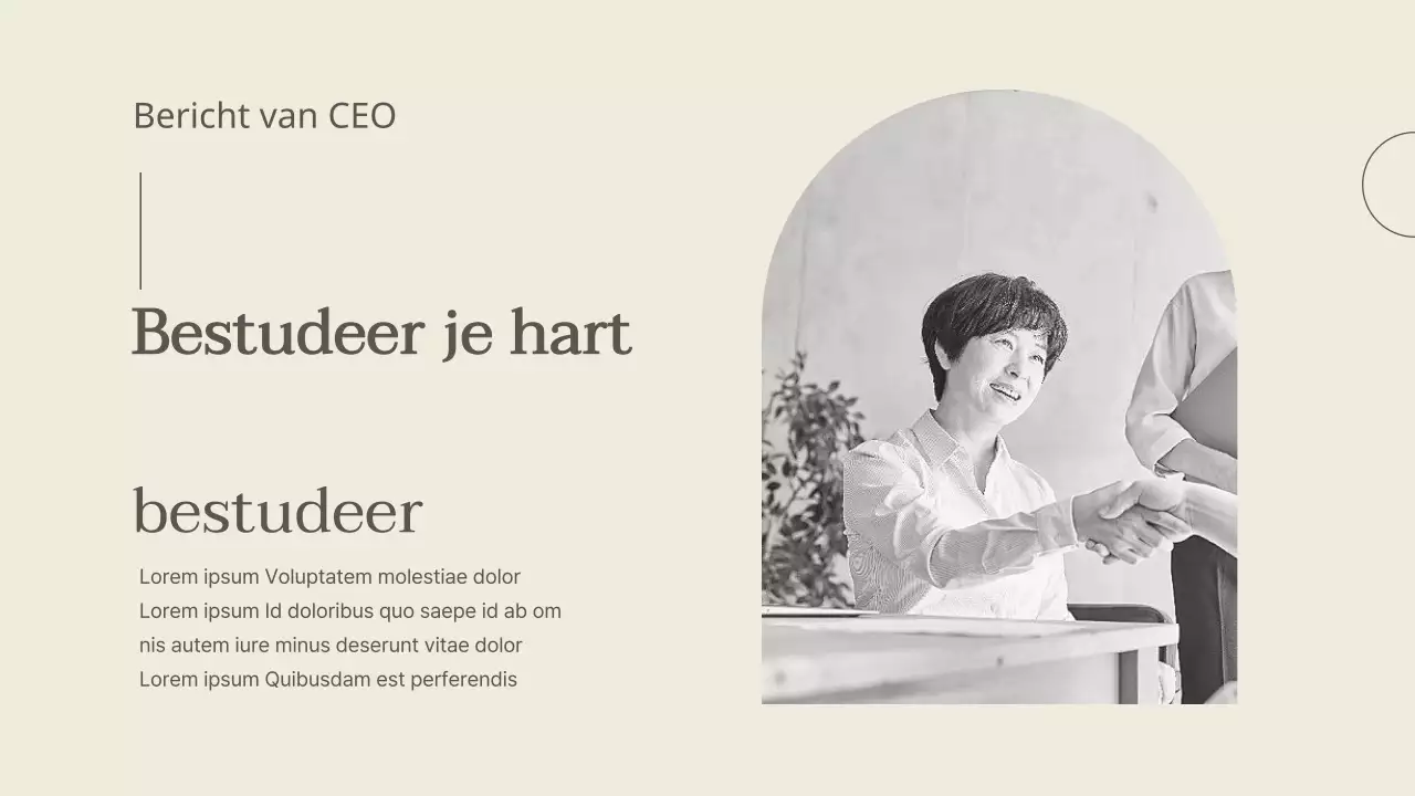 Een luxueus kleinzakelijk merk in bruin en ivoor