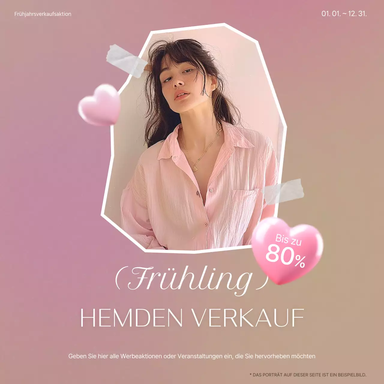 Förderung eines trendigen Modebezugs in Rosa