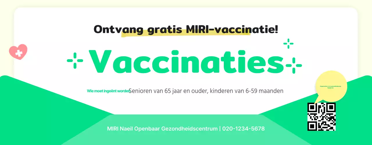 Gele en groene mededelingen over gezondheidsvaccinatie