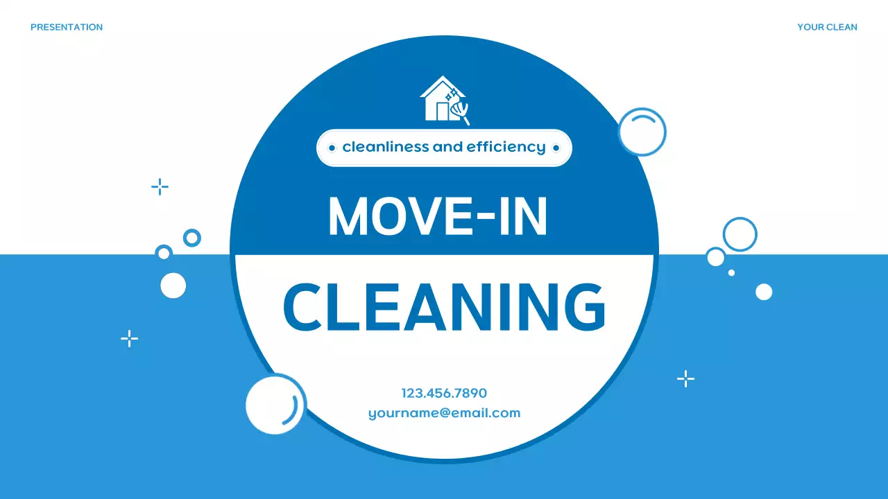 Blue Modern Cleaning Presentation