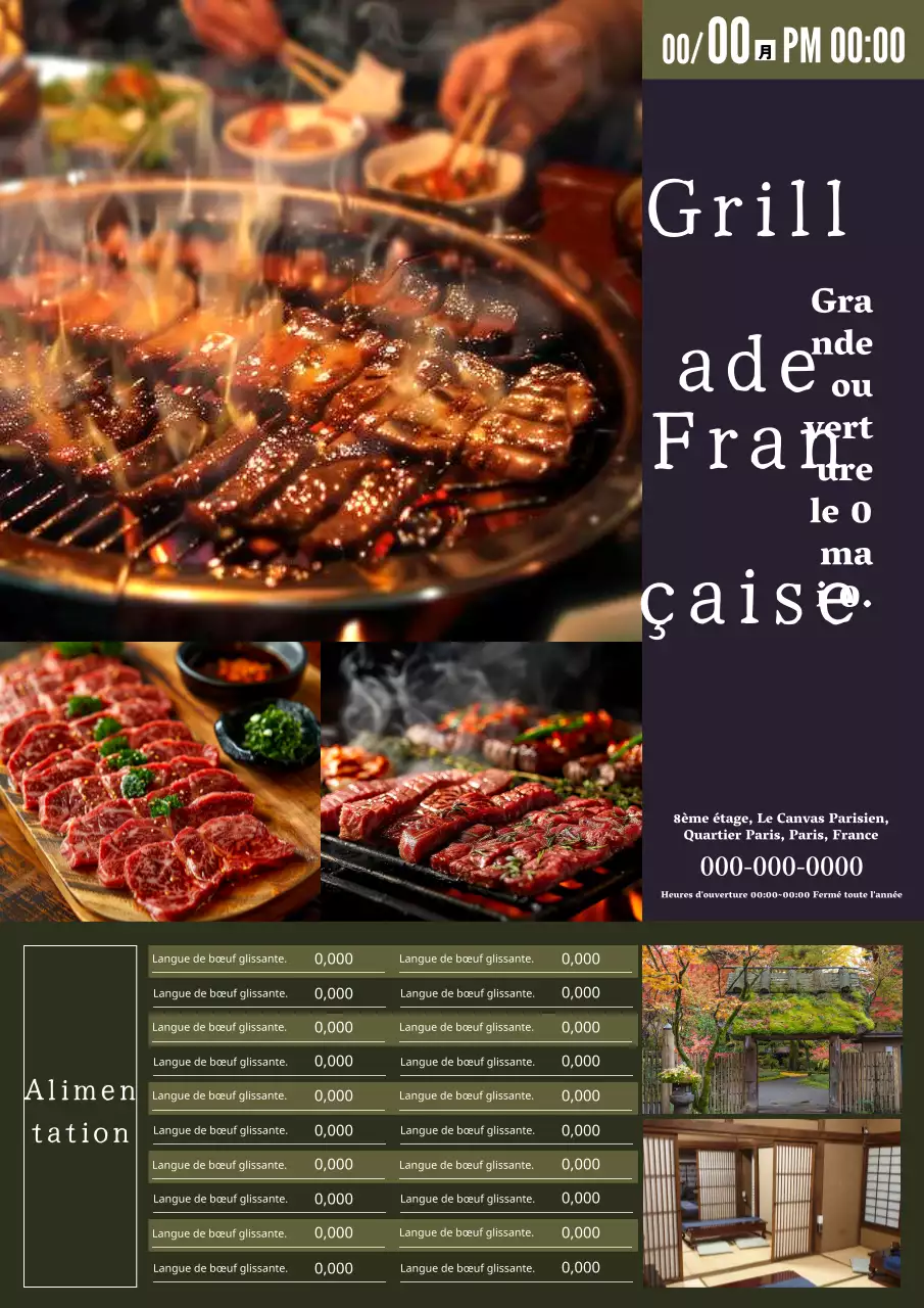 Publicité pour l'ouverture d'une boucherie verte et traditionnelle