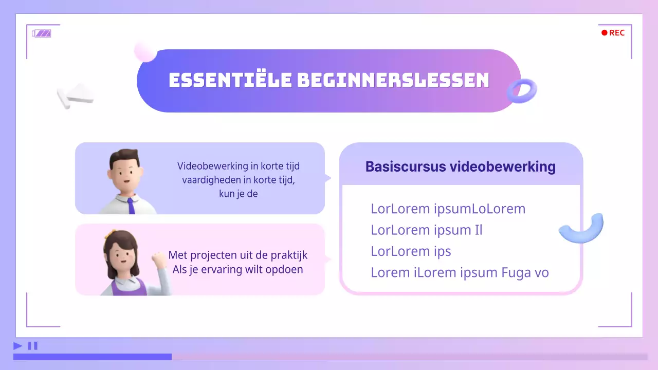 Paarse en blauwe, cybereske videobewerking om lessen in zelfverbetering te promoten