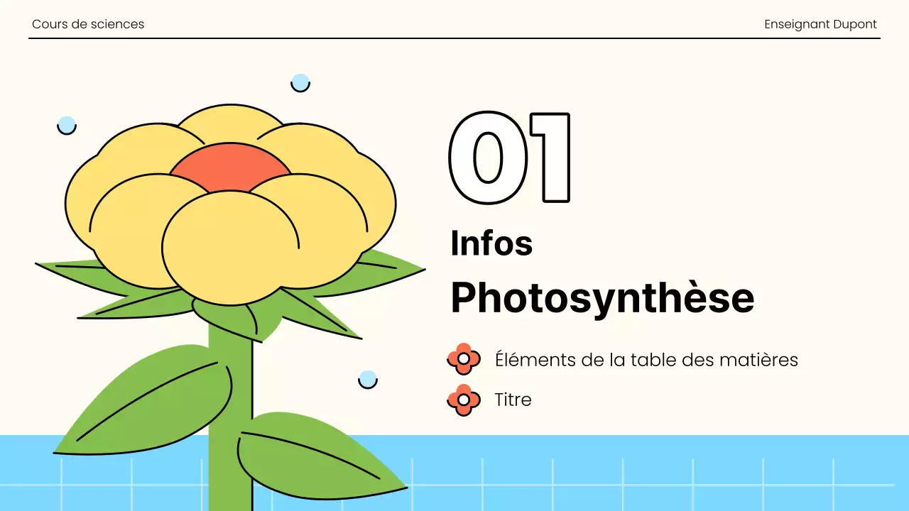 La photosynthèse dans une explosion d'orange et de vert