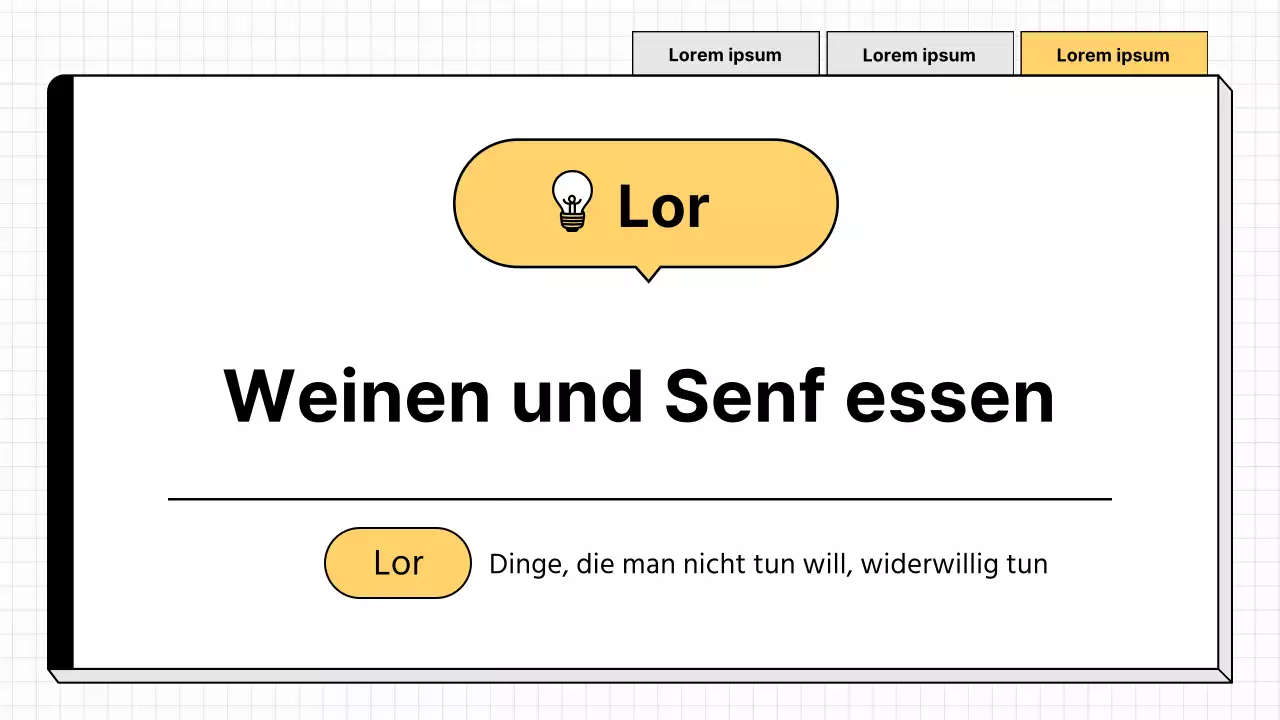 Einfache gelbe und weiße Sprachlehrmittel