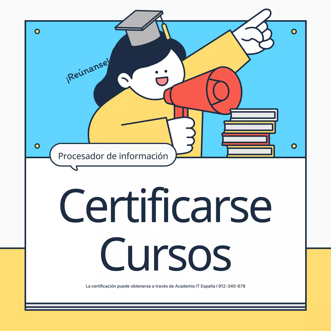 Sobre la certificación amarilla y azul claro