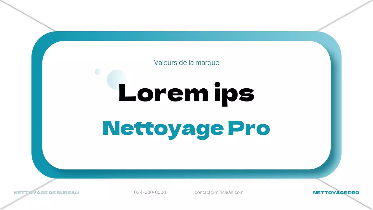 Prospectus vertical d'un service de nettoyage de bureaux moderne et bleu clair