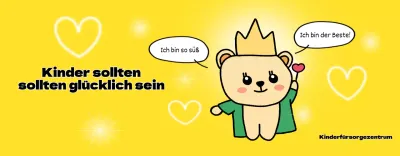 Helles, unterhaltsames Kinderschutzzentrum mit niedlichen Figuren