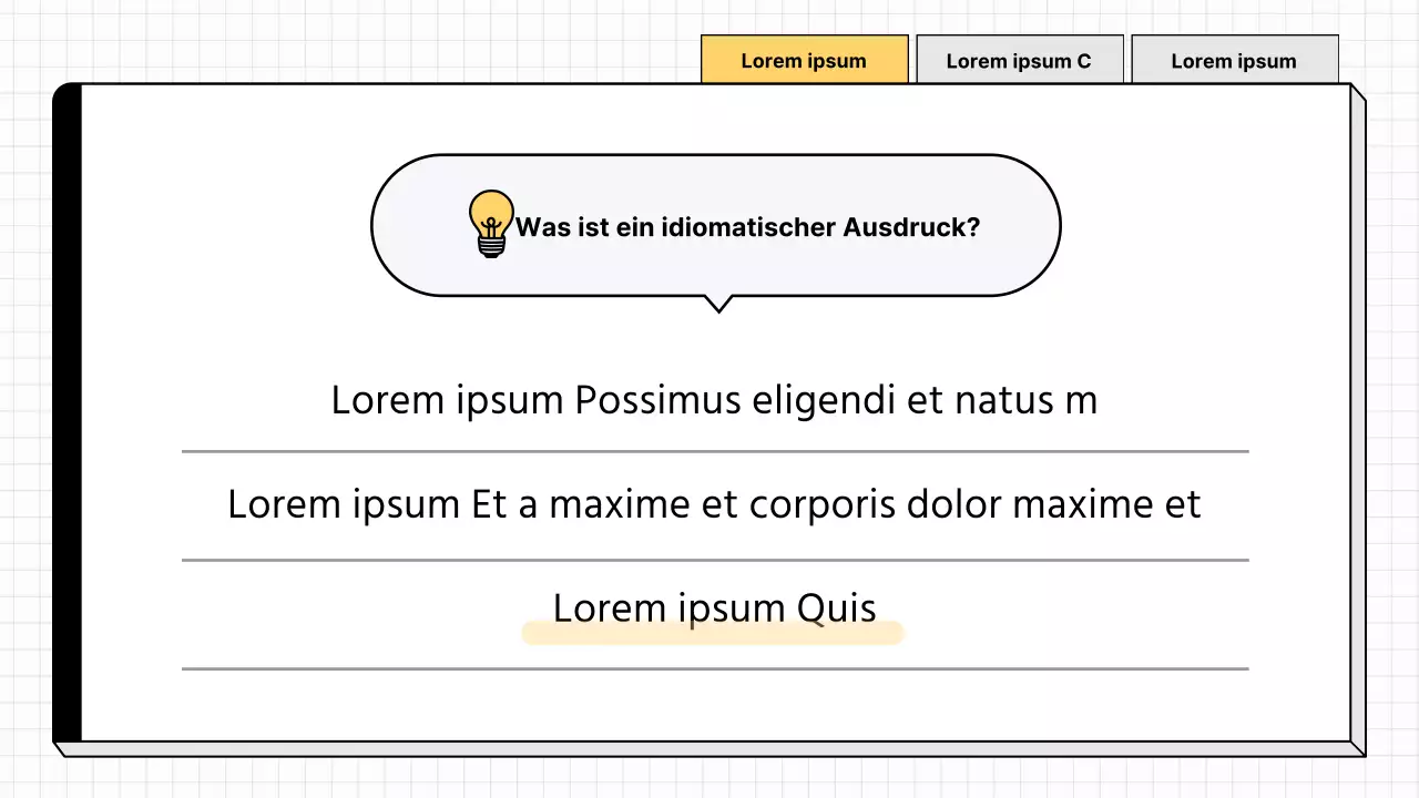 Einfache gelbe und weiße Sprachlehrmittel