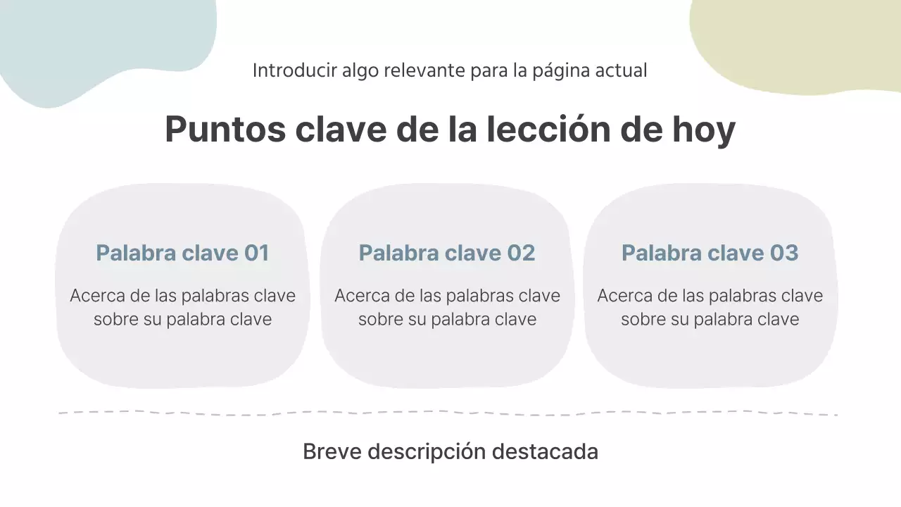 Material didáctico gris y sencillo para el profesor