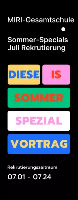 Designs mit verschiedenfarbigen Kästen zur Hervorhebung von Sätzen