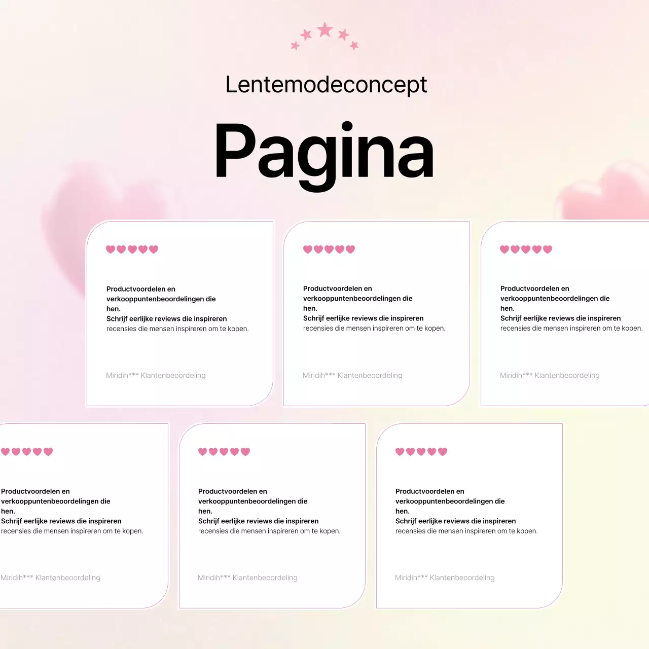 Promoot een kitscherige modereportage in roze