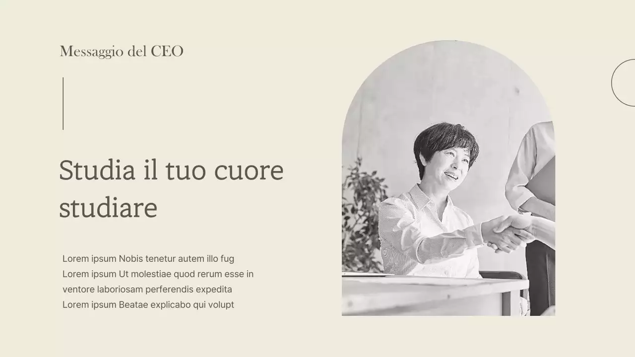 Un marchio di lusso per piccole imprese in marrone e avorio