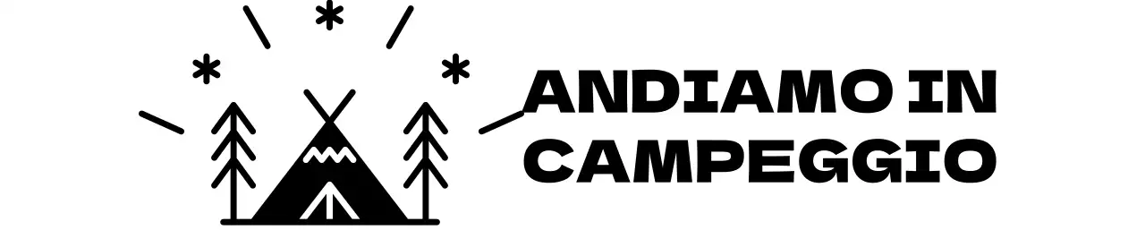 Campeggio luminoso e allegro con illustrazioni del campeggio