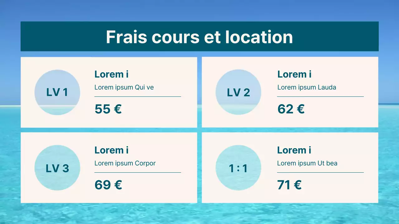 A propos de l'agencement du magasin de surf branché en bleu