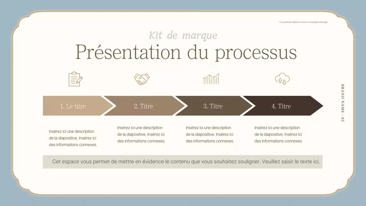 Une déclaration de marque luxueuse en bleu clair